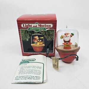 Hallmark On With The Show Christmas Tree Ornament Magic Light & Motion 1988 VTG